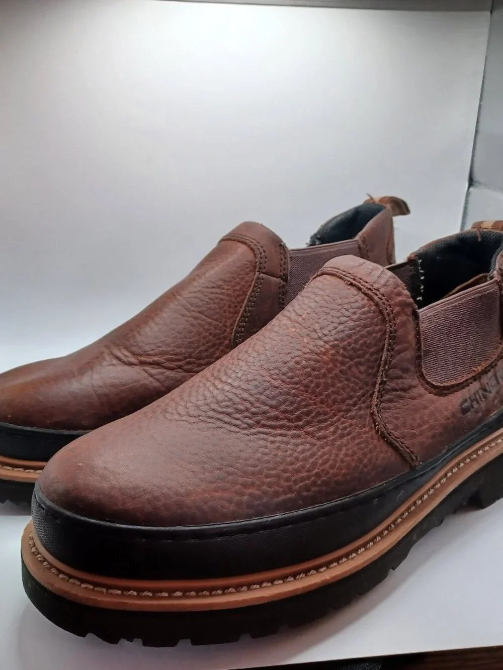 Chinook Workhorse Romeo Work Shoes Boots Slip-on Loafer Mens Sz 8.5 Ultra Grip